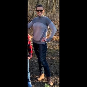 **SOLD Lululemon Mock Turtleneck Color-blocked Sweater